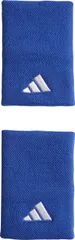 アディダス adidas テニス リストバンド L メンズ レディース 男性 女性 吸湿 吸収力 薄手 ロゴ 刺繍 汗拭き 手首 ソフト 夏 試合 練習 部活動 クラブ活動 サークル スクール  EVJ49 IY0766 ルシッドブルー/ルシ