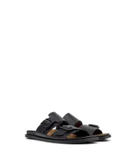 カンペール メンズ シューズ サンダル レザー Camper Mens Lluc 2Strap Leather Sandals Black ブラックのサムネイル