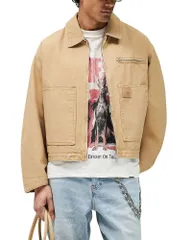 リプレゼント メンズ アウター ジャケット・ブルゾン Represent Worker Jacket Washed Tan タンのサムネイル