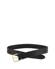 MIU MIU ナッパレザー ベルト ゴールドバックル ブラック サイズ75 