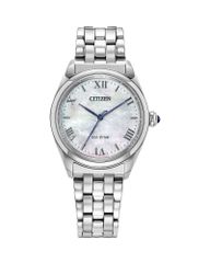 [Free Shipping] Citizen Women's Watch Accessory EcoDrive Classic Watch 33mm Silver Mother of Pearl