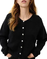 アメリカンヴィンテージ レディース アウター カーディガン American Vintage Vito Long Sleeve Cardiganoir