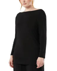 マリナリナルディ レディース トップス Tシャツ クレープ ジャージー Marinaldi Mrnpavidi Crepe Jersey Tee Black ブラックのサムネイル