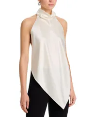 ヘルムート ラング レディース トップス シャツ シルク Helmut Lang Silk Tie Scarf Top Ivory アイボリーのサムネイル