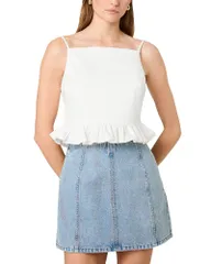 フレンチコネクション レディース トップス シャツ コットン FRENCH CONNECTION Lilah Stretch Cotton Top Summer White ホワイトのサムネイル