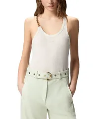 ピンコ レディース トップス タンクトップ PINKO Charlene Chain Trim Tank Top C03のサムネイル