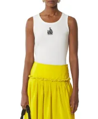 ランバン レディース トップス タンクトップ リブ Lanvin Mother Andaughteribbed Tank Top White ホワイトのサムネイル