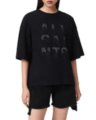 オールセインツ レディース トップス Tシャツ ALLSAINTStacks Amelie Tee Black ブラックのサムネイル