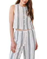 ベラダール レディース トップス シャツ ノースリーブ Bella Dahl Sleeveless Button Frontop Boardwalkのサムネイル