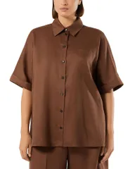 マリナリナルディ レディース トップス シャツ Marinaldi Mrnpoggio Shirt Cocoa ココアのサムネイル