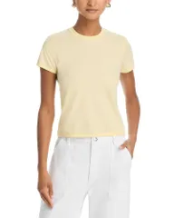 フレーム レディース トップス Tシャツ ヴィンテージ FRAME The Vintage Baby Tee Lemonのサムネイル
