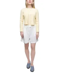 ポイント レディース アウター カーディガン Point Fitted Cardigan Butter