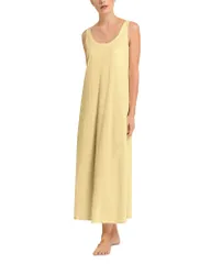 ハンロ レディース トップス タンクトップ コットン Hanro Cotton Deluxe Tank Nightgown Vanilla Highlightのサムネイル
