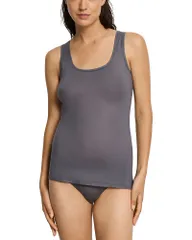 ハンロ レディース トップス タンクトップ Hanro Ultralight Round Neck Tank Mercuryのサムネイル