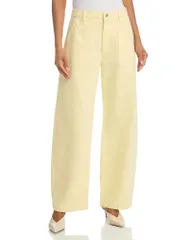【送料無料】 フレーム レディース デニムパンツ ボトムス The Bow Cargo High Rise Barrel Jeans in Lemon Lemon