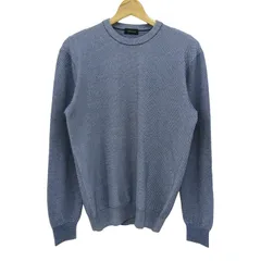 ジョセフオム セーター 長袖 クルーネック トップス メンズ 48サイズ ネイビー×ホワイト JOSEPH HOMME 【中古】のサムネイル