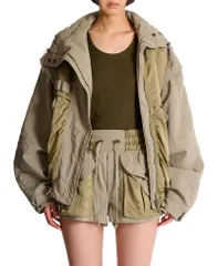 バルマン レディース アウター ジャケット・ブルゾン コットン Balmain Cotton and Twill Bomber Jacket Green グリーンのサムネイル