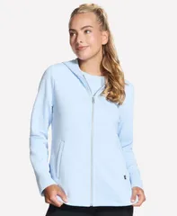 スケッチャーズ レディース アウター ジャケット・ブルゾン Skechers Womens Go Walk Ottoman Tunic Jacket Rain Blue ブルー