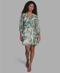 ビーシビージー レディース トップス ワンピース ミニ 長袖 BCBG Womens LongSleeve Mini Dress Citrus Twist
