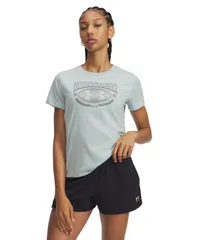 アンダーアーマー レディース トップス Tシャツ クルーネック グラフィック Under Armour Womens Crewneck Graphic TShirt Enamel Blue Clay
