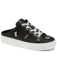 カール ラガーフェルド レディース シューズ スニーカー レース KARLAGERFELD PARIS Womens Cambriatelier LaceUp Mule Sneakers Blackのサムネイル