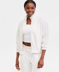 ARMANI EXCHANGE シアーブルゾン 白 S - メルカリ