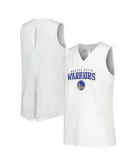 【送料無料】 レベルウェア レディース タンクトップ トップス Womens White Golden State Warriors Paisley Peekaboo Tank Top White