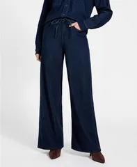【送料無料】 ゲス レディース デニムパンツ ボトムス Womens Blossom Drawstring Wide Leg Jeans Oaklynn