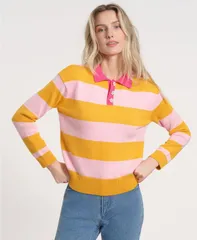 イザックミズラヒ レディース アウター ニット・セーター 長袖 Isaac Mizrahi Womens LongSleeve Collared Knitted Sweater Marigoldbegのサムネイル