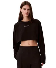 カルバンクライン レディース トップス Tシャツ クロップド Calvin Klein Performance Womens Commuterelaxed Cropped TShirt Black ブラック