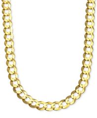 イタリアン ゴールド レディース アクセサリー ネックレス・チョーカー・ペンダントトップ レース Italian Gold 22 Curb Link Chainecklace 10mm in Soli