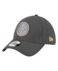 【送料無料】 ニューエラ メンズ 帽子 アクセサリー Mens Graphite Pittsburgh Steelers Main 39THIRTY Flex Hat Graphite