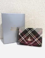Vivienne Westwood 三つ折財布 チェックカラー 美品