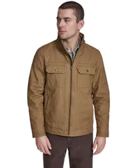 リーバイス メンズ アウター ジャケット・ブルゾン コットン Levis Mens Cotton Lightweight Jacket Brown ブラウン