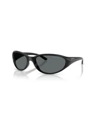 アーネット メンズ アクセサリー サングラス・アイウェア Arnette Mens Oval Raven Polarized Sunglasses AN4368 Black ブラックのサムネイル