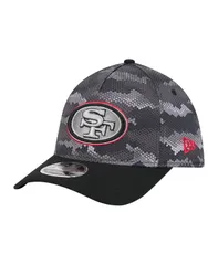【送料無料】 ニューエラ メンズ 帽子 アクセサリー Mens Black San Francisco 49ers Camo AFrame 39THIRTY Flex Hat Black