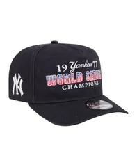 【送料無料】 ニューエラ メンズ 帽子 アクセサリー Mens Navy New York Yankees 1977 World Series Champions Throwback 9FIFTY AFrame Snapback Hat Navy