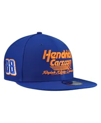 【送料無料】 ニューエラ メンズ 帽子 アクセサリー Mens Blue JR Motorsports 88 HendrickCarscom Script 9FIFTY Snapback Hat Blue