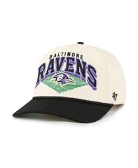 【送料無料】 47ブランド メンズ 帽子 アクセサリー Mens Cream Baltimore Ravens Pomona Rope Hitch Adjustable Hat Cream