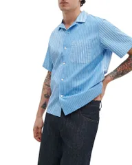 ラグアンドボーン メンズ トップス シャツ rag bone Avery Poplin Shirt Blue Multi Stripe ブルーのサムネイル