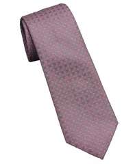 ダナ キャラン ニューヨーク メンズ アクセサリー ネクタイ DKNY Menslim Design Geometric Neck Tie Pink ピンクのサムネイル