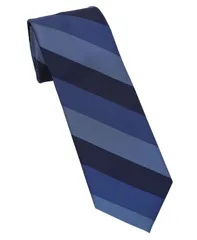 ダナ キャラン ニューヨーク メンズ アクセサリー ネクタイ DKNY Menslim Design Striped Neck Tie Navy ネイビーのサムネイル