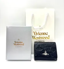 Vivienne Westwood 三つ折財布 マットレザー ブラック 箱付き