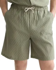 スコッチアンドソーダ メンズ ボトムス ハーフパンツ・ショーツ ショートパンツ Scotch Soda Jacquard Seersucker Bermuda Shorts Oil Green グリーのサムネイル