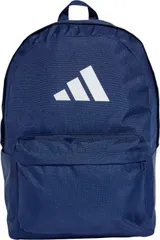 アディダス adidas クラシック 3バーロゴ バックパック かばん リュックサック 荷物入れ メンズ レディース 男性用 女性用 ハイキング 山登り お出かけ 買い物 キャンプ  KSI74 IS7049 ダークブルー/ホワイ