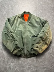 00s OLD UNIQLO MA-1 カーキ 身幅62cm 短丈 ボックスシルエット Y2K オールドユニクロ アーカイブ