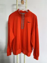 ヴィンテージ NIKE メンズ ハーフジップ 長袖Tシャツ (95)