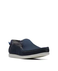 クラークス メンズ シューズ スリッポン・ローファー Clarks Mens Collection Shacrelite Step SlipOn Shoes Navy Combi ネイビー