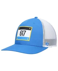 47 ブランド メンズ アクセサリー 帽子 47 Brand Mens 47 Blue White Boston Red Sox City Connect Trucker Snapback Hat Blue White ホワイト