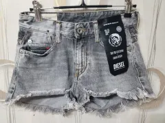 DIESEL デニム ハーフパンツ レディース ブラックジーン 55 新品